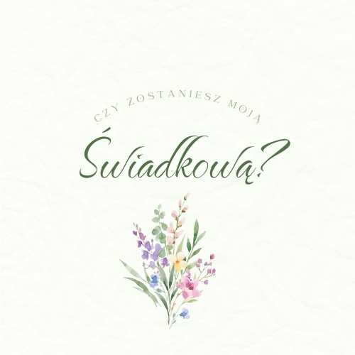 Green and Beige Floral Bridesmaid Wedding Invitation.jpg